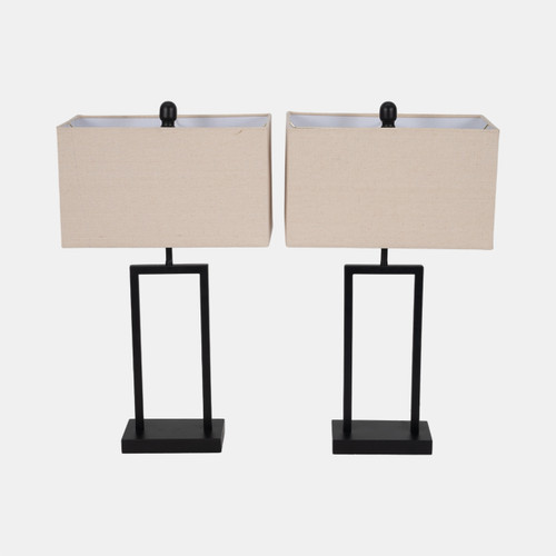 sagebrook home S/2 Metal 25" Table Lamp Black Wishlist Create New