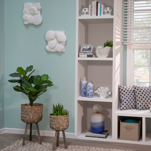 Sagebrook Home S/2 Resin Sea Shell Wall Decor White Wishlist Create New