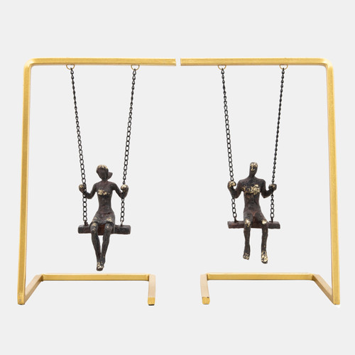 Sagebrook Home S/2 Swinging People Bookends Wishlist Create New