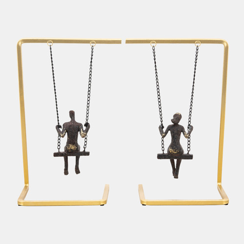 Sagebrook Home S/2 Swinging People Bookends Wishlist Create New