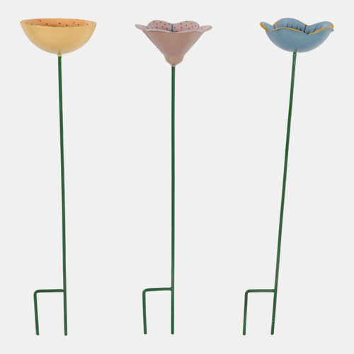 Sagebrook Home S/3 24x5" Flower Bee Cups Multi Wishlist Create New