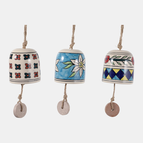 sagebrook home S/3 3" Ceramic Hand Painted Bells Multi Wishlist Create New