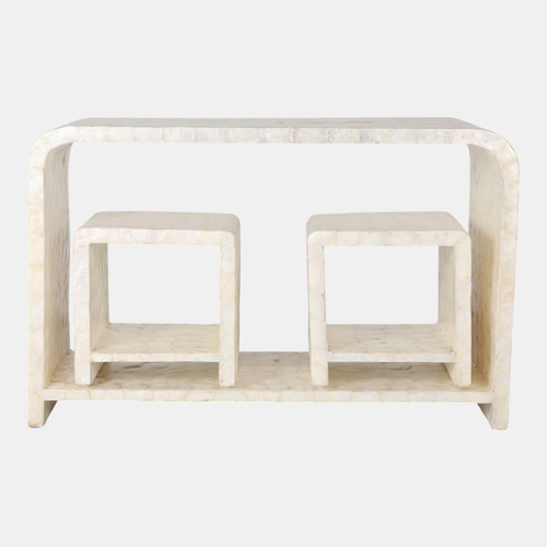Sagebrook Home S/3 47" Capiz Console W/ 2 16" Side Tables Ivory Wishlist Create New