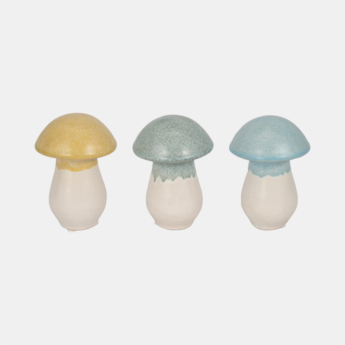 Sagebrook Home S/3 5" Colorful Top Mushrooms Multi Wishlist Create New