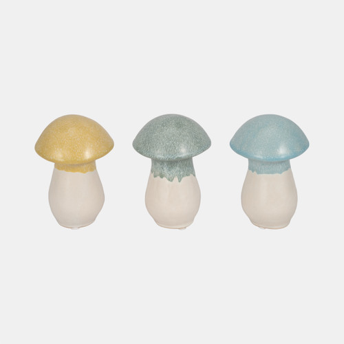 sagebrook home S/3 5" Colorful Top Mushrooms Multi Wishlist Create New