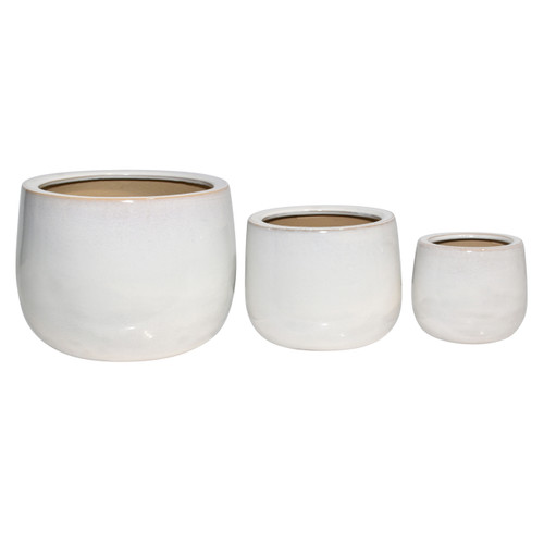 sagebrook home S/3 6/9/11" Reactive Ombre Planters Ivory Wishlist Create New
