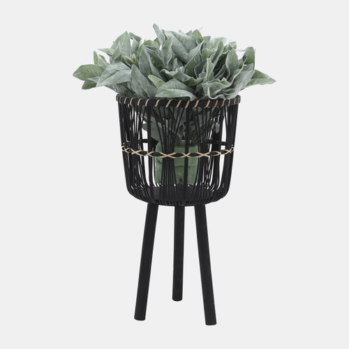 Sagebrook Home S/3 Bamboo Planters 11/13/15" Black Wishlist Create New