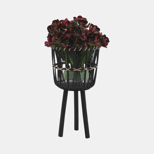 Sagebrook Home S/3 Bamboo Planters 11/13/15" Black Wishlist Create New