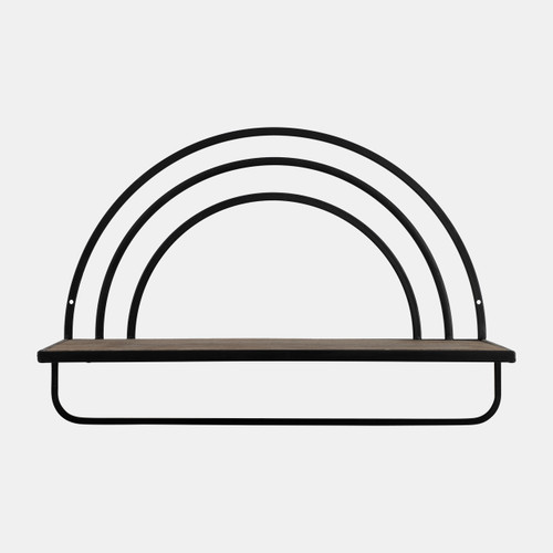 Sagebrook Home Set/2 Wood/metal Rainbow Style Sheves Brown/black Wishlist Create New