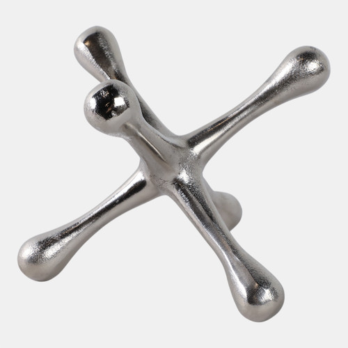 Sagebrook Home Silver Metal Jacks Sculpture 8" Wishlist Create New
