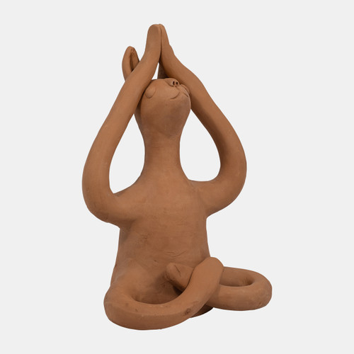 Sagebrook Home Terracotta 10" Salutation Yoga Bunny Natural Wishlist Create New
