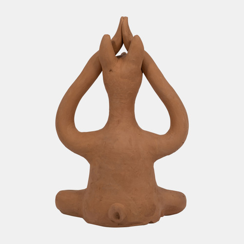 Sagebrook Home Terracotta 10" Salutation Yoga Bunny Natural Wishlist Create New