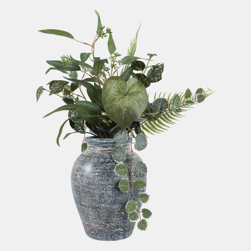 Sagebrook Home Terracotta 10" Traditional Jug Blue/white Wishlist Create New