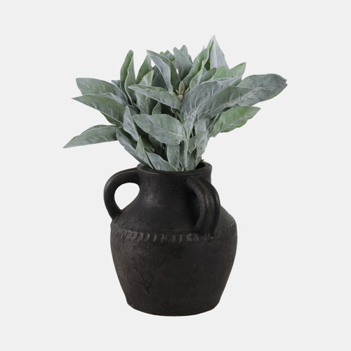 Sagebrook Home Terracotta 10" Triple Handle Jug Black Wishlist Create New