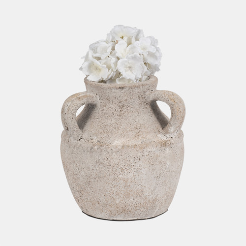 Sagebrook Home Terracotta 10" Triple Handle Jug Ivory Wishlist Create New
