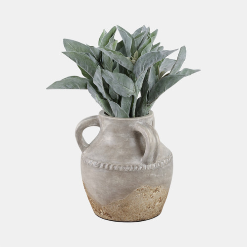 Sagebrook Home Terracotta 10" Triple Handle Jug Reactive Glaze Wishlist Create New