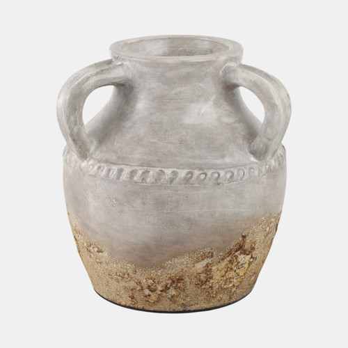 Sagebrook Home Terracotta 10" Triple Handle Jug Reactive Glaze Wishlist Create New