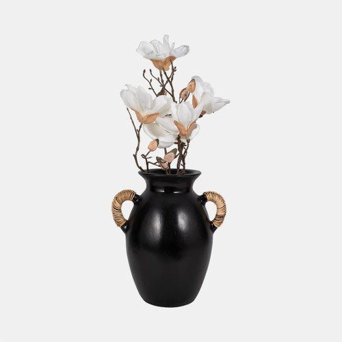 Sagebrook Home Terracotta 12"h Eared Vase Black Wishlist Create New