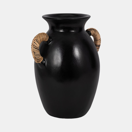 Sagebrook Home Terracotta 12"h Eared Vase Black Wishlist Create New