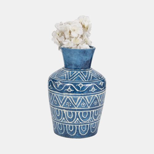 Sagebrook Home Terracotta 12"h Vase Blue Wishlist Create New