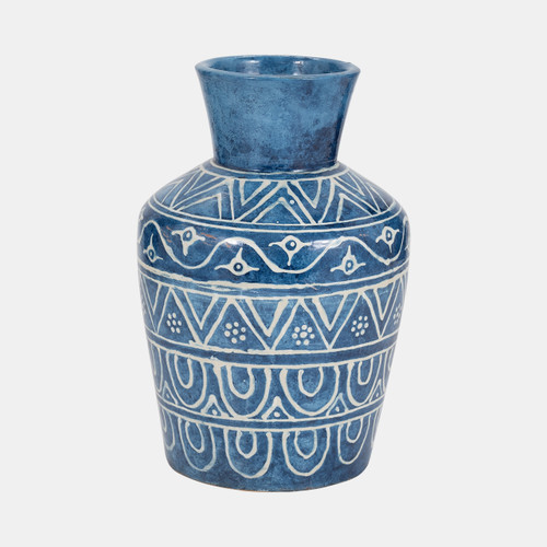 sagebrook home Terracotta 12"h Vase Blue Wishlist Create New