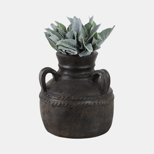 Sagebrook Home Terracotta 12" Triple Handle Jug Black Wishlist Create New