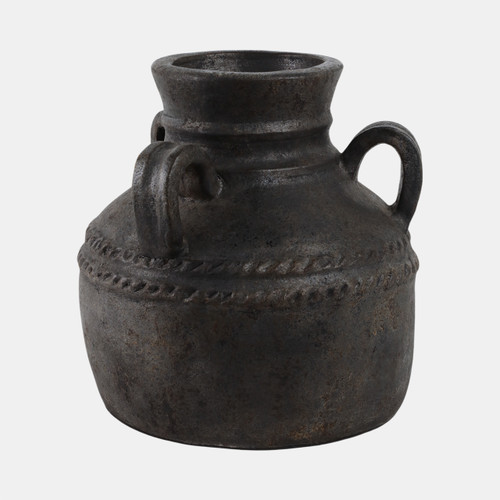 Sagebrook Home Terracotta 12" Triple Handle Jug Black Wishlist Create New