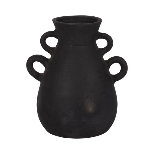 sagebrook home Terracotta 12" Vase With 4 Handles Black Wishlist Create New