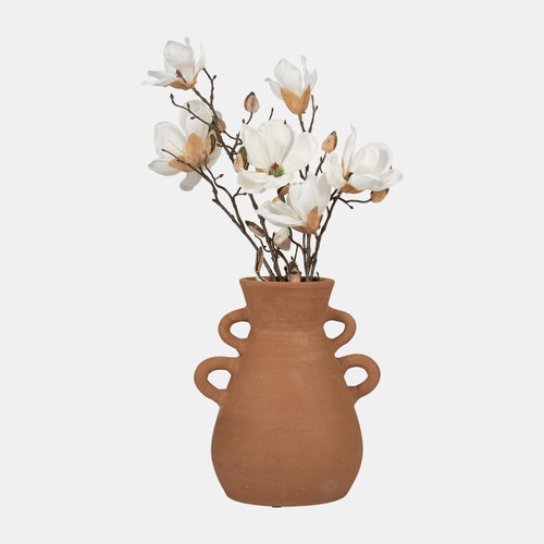 Sagebrook Home Terracotta 12" Vase With 4 Handles Natural Wishlist Create New