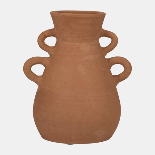sagebrook home Terracotta 12" Vase With 4 Handles Natural Wishlist Create New