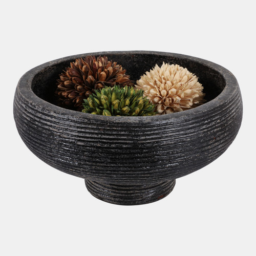 Sagebrook Home Terracotta 14" Etched Bowl On Stand Multi Wishlist Create New