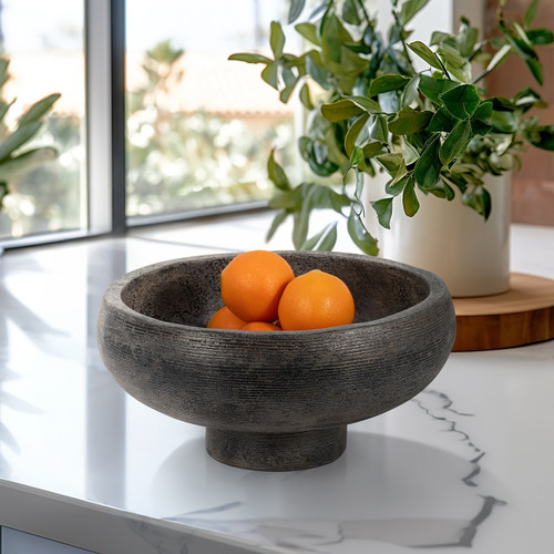 Sagebrook Home Terracotta 14" Etched Bowl On Stand Multi Wishlist Create New