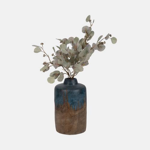 Sagebrook Home Terracotta 14"h 2-tone Vase Blue/ivory Wishlist Create New