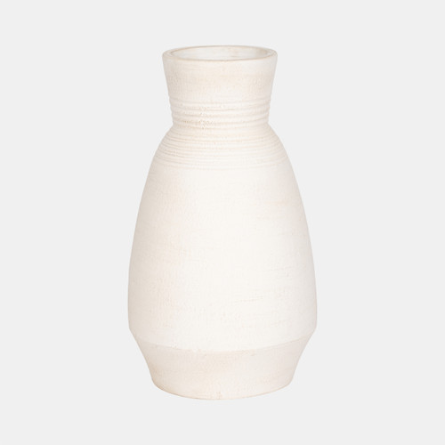 sagebrook home Terracotta 15" Vase With Ring At Neck Ivory Wishlist Create New