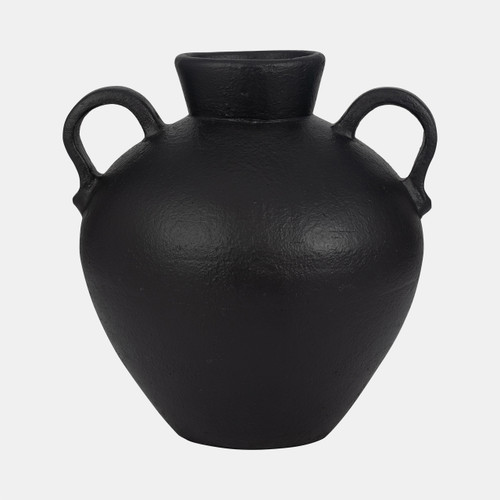 sagebrook home Terracotta 16" Organic Jug With 2 Handles Black Wishlist Create New