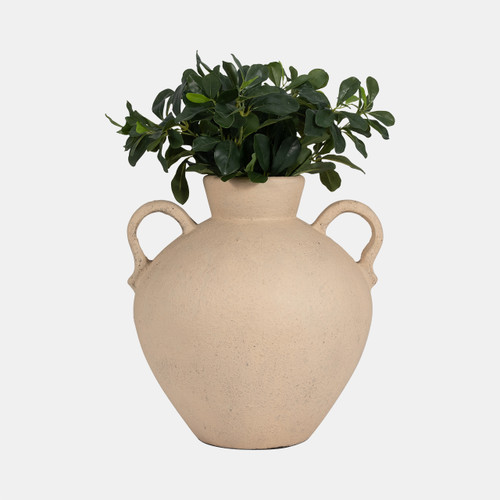 Sagebrook Home Terracotta 16" Organic Jug With 2 Handles Ivory Wishlist Create New