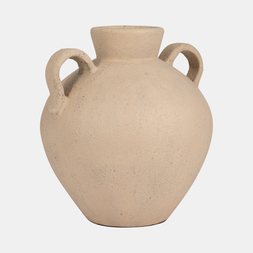 Sagebrook Home Terracotta 16" Organic Jug With 2 Handles Ivory Wishlist Create New