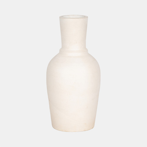 sagebrook home Terracotta 16" Vase With Ring At Neck Ivory Wishlist Create New