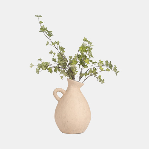 Sagebrook Home Terracotta 17" Organic Jug With Handle Ivory Wishlist Create New