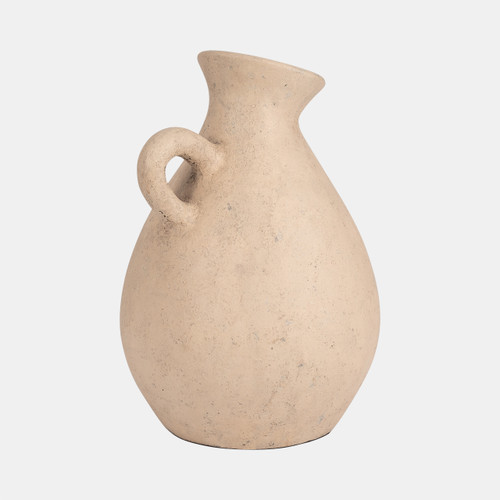 Sagebrook Home Terracotta 17" Organic Jug With Handle Ivory Wishlist Create New
