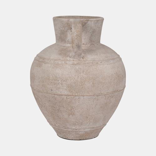 Sagebrook Home Terracotta 22" Jug Vase W/ Handle Ivory Wishlist Create New