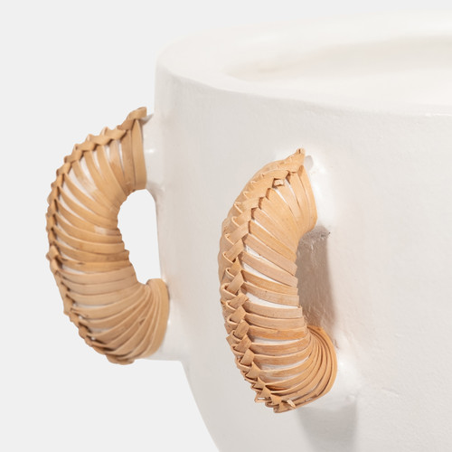 Sagebrook Home Terracotta 9"h Eared Bowl On Stand Vase White Wishlist Create New