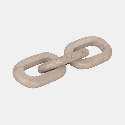 Sagebrook Home Travertine 14" 3 Link Chain Decor Tan Wishlist Create New