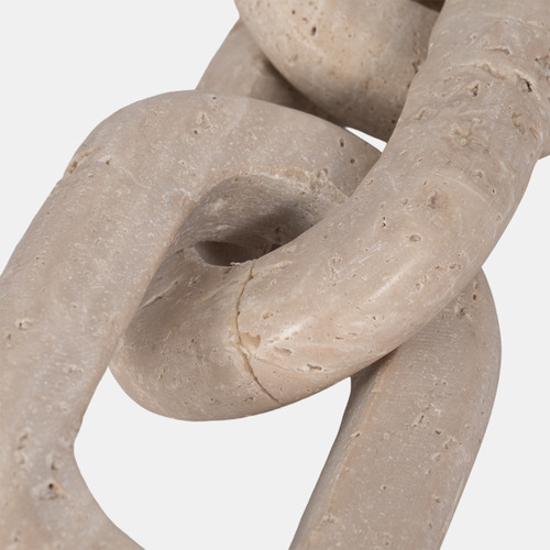 Sagebrook Home Travertine 14" 3 Link Chain Decor Tan Wishlist Create New
