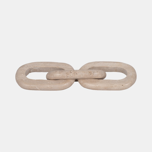 sagebrook home Travertine 14" 3 Link Chain Decor Tan Wishlist Create New