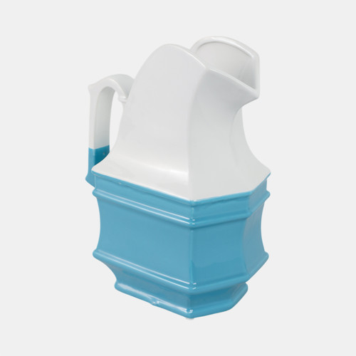 Sagebrook Home White/blue Ceramic Pitcher Wishlist Create New