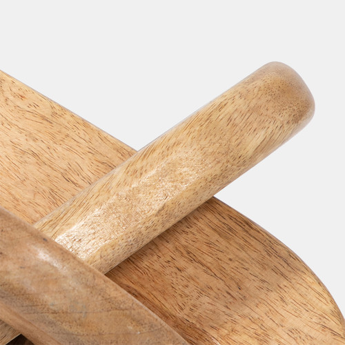 Sagebrook Home Wood 10" Decorative Knot Natural Wishlist Create New