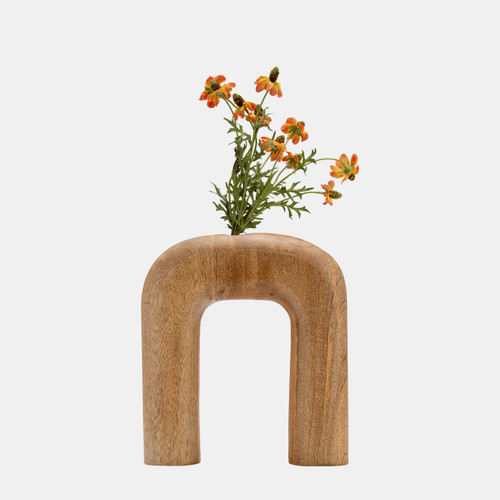 Sagebrook Home Wood 10"h Horseshoe Vase Brown Wishlist Create New