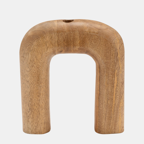 sagebrook home Wood 10"h Horseshoe Vase Brown Wishlist Create New