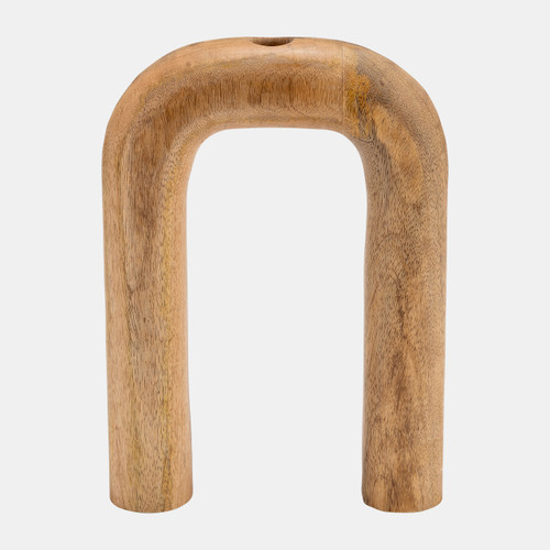 sagebrook home Wood 11"h Horseshoe Vase Brown Wishlist Create New